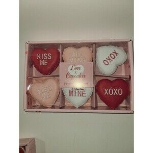 Macaron Resin Heart Decor by Love & Cupcakes Home Decor Valentines Day NEW